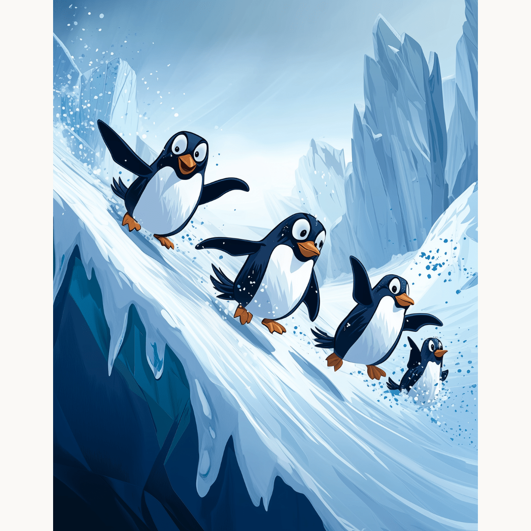 Slippery Ice - Number Artist Diamond Painting Kits