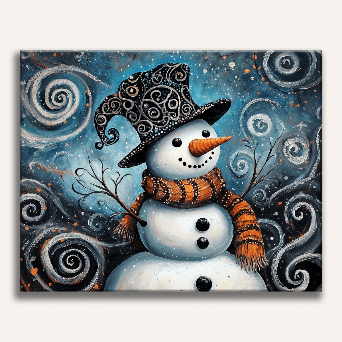 Snowman's Universe - Number Artist Diamond Painting Kits