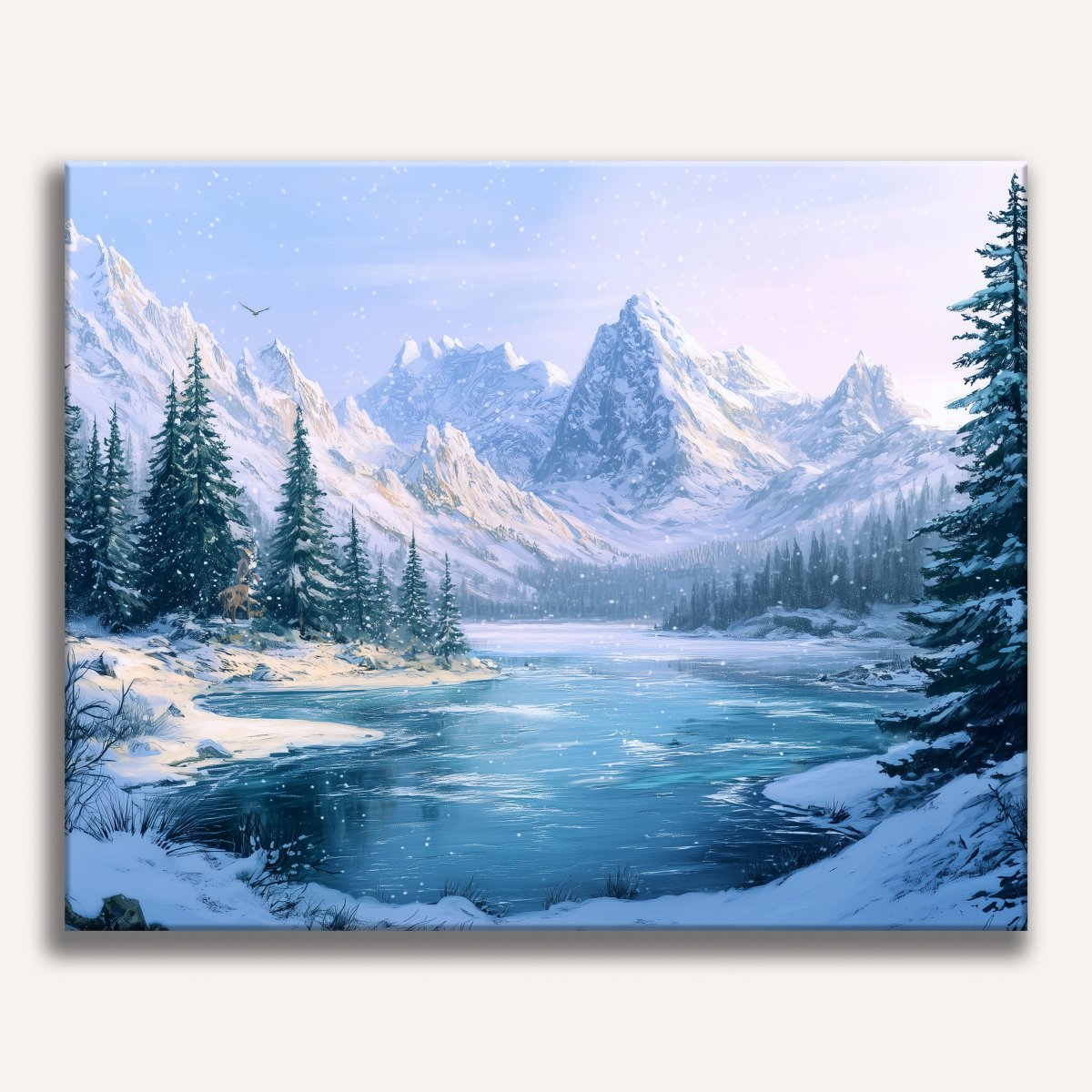 Solid Winter Waters - Number Artist Diamond Painting Kits