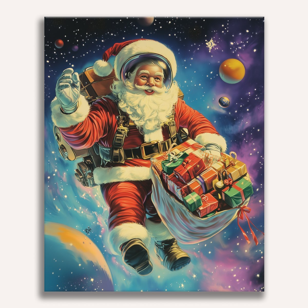 Space Santa - Number Artist Diamond Painting Kits