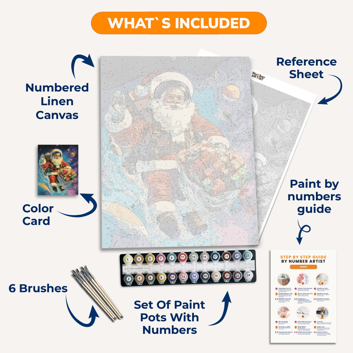 Space Santa - Number Artist Paint By Numbers Kits