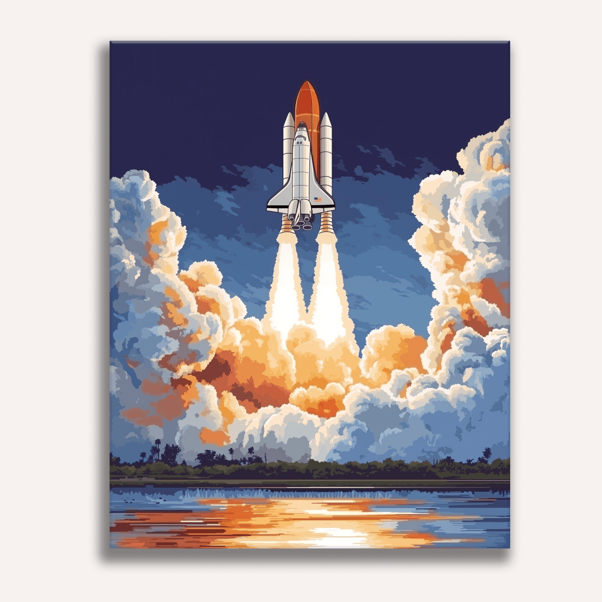 Space Shuttle Paint by Numbers Kit