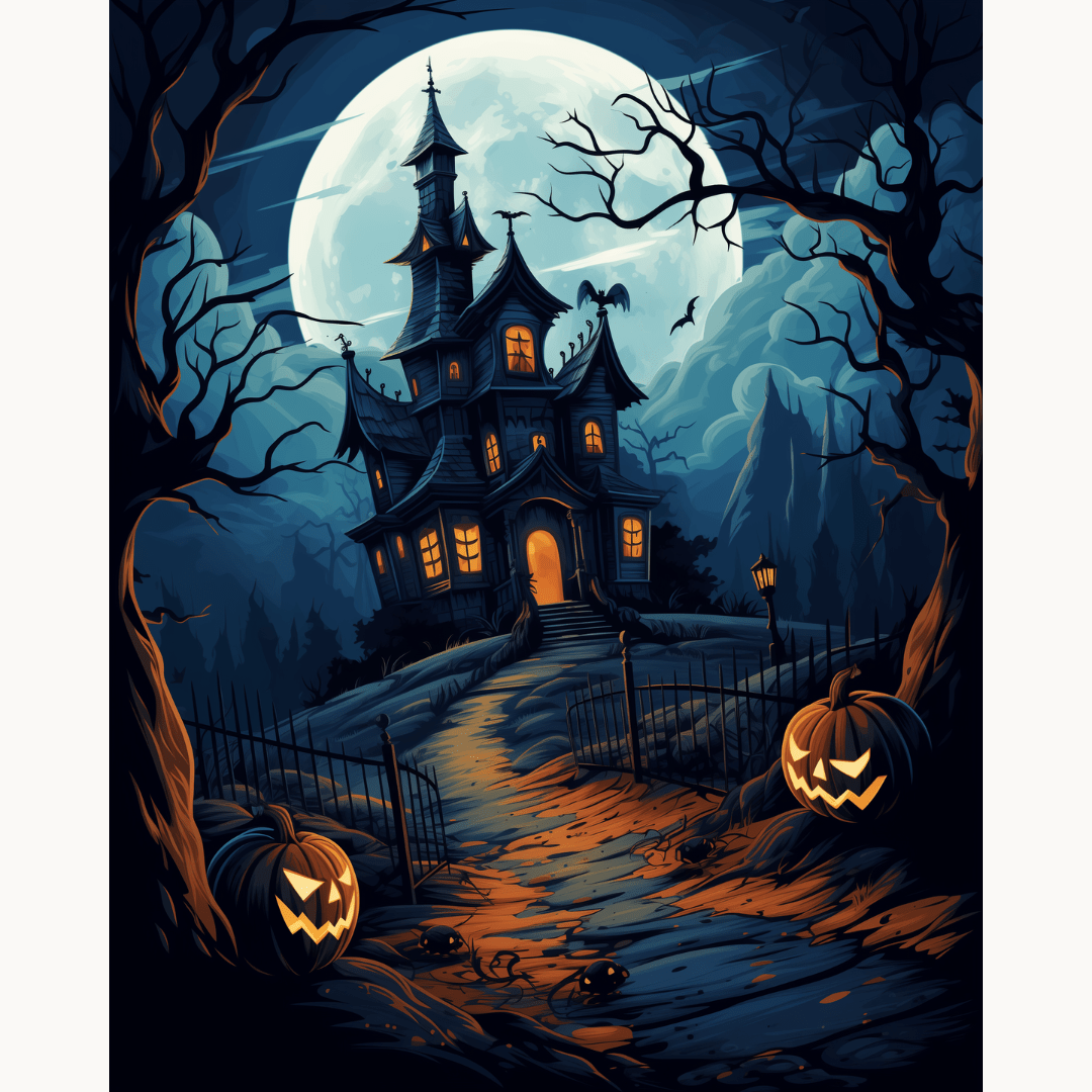 Spooky Halloween - Number Artist Diamond Painting Kits