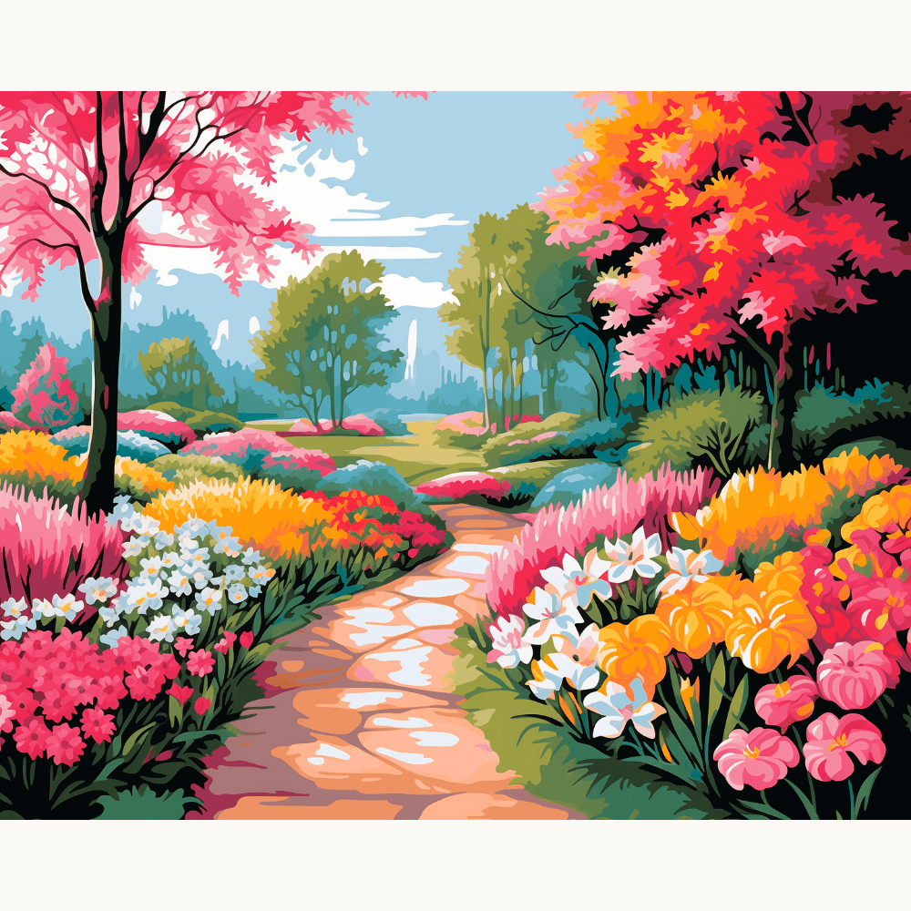 Spring Road - Number Artist Diamond Painting Kits