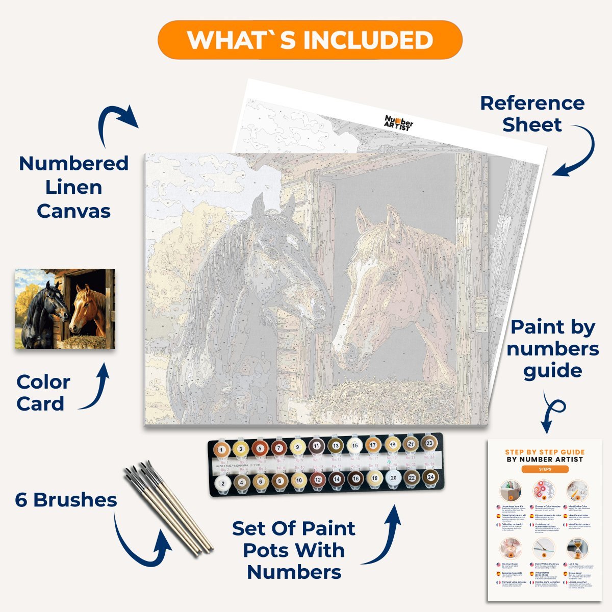 Stable Companion - Number Artist Diamond Painting Kits