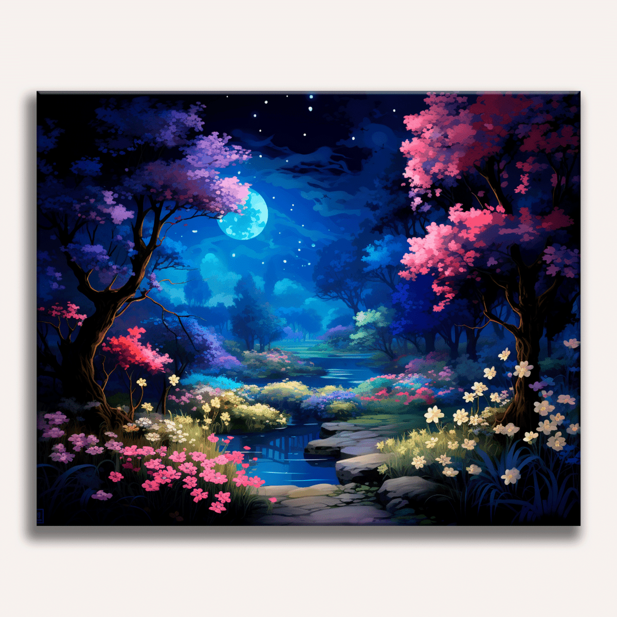 Starry Sky Garden - Number Artist Diamond Painting Kits