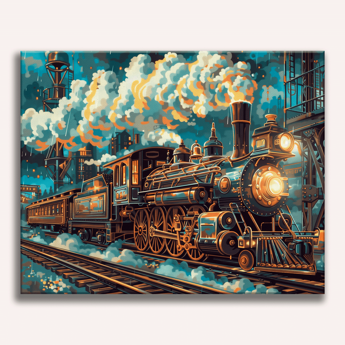 Steaming Train - Number Artist Diamond Painting Kits