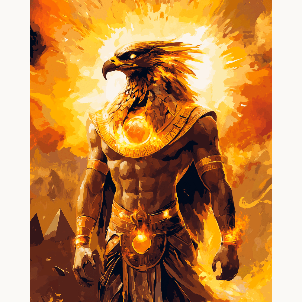 Sun God Ra - Number Artist Diamond Painting Kits