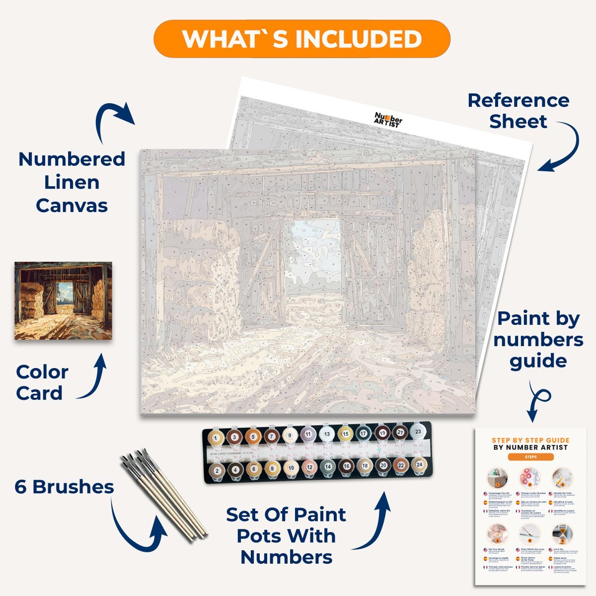 Sunny Barn Day - Number Artist Diamond Painting Kits
