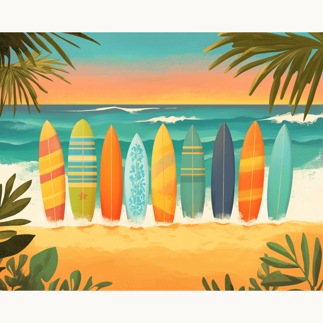 Surfing Trip - Number Artist Diamond Painting Kits