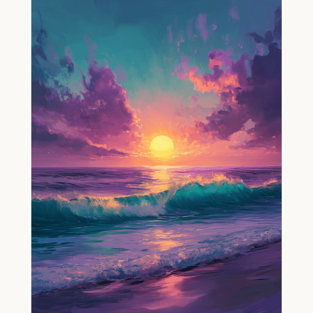 Surreal Evening - Number Artist Diamond Painting Kits
