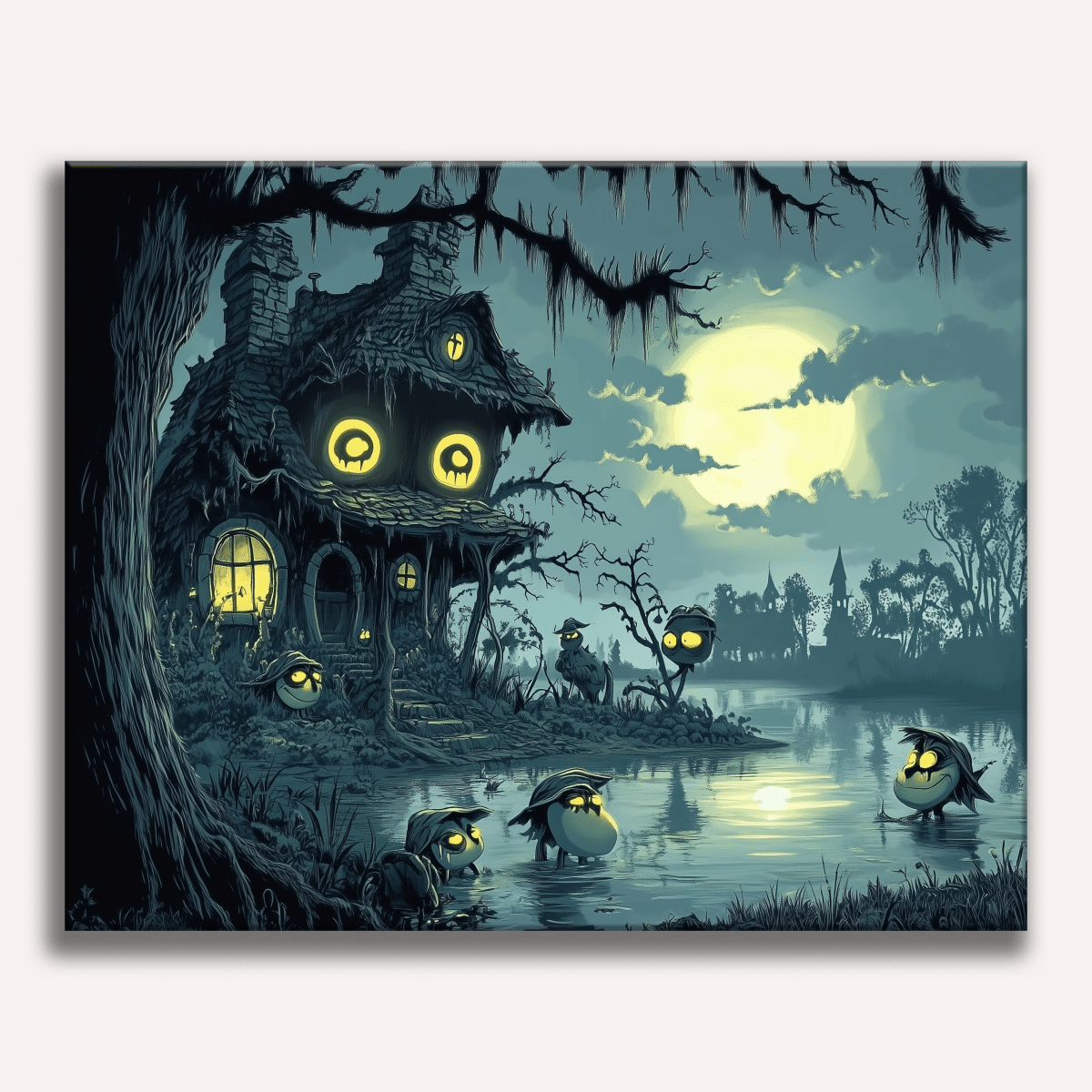 Swamp Monsters' Hut - Number Artist Diamond Painting Kits