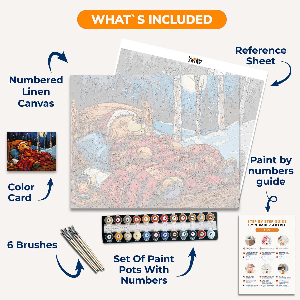Teddy Dreams - Number Artist Diamond Painting Kits
