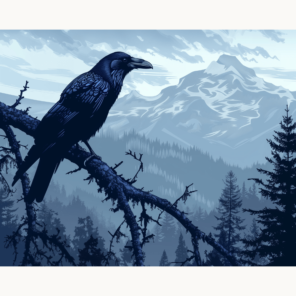The Allseeing Raven - Number Artist Diamond Painting Kits
