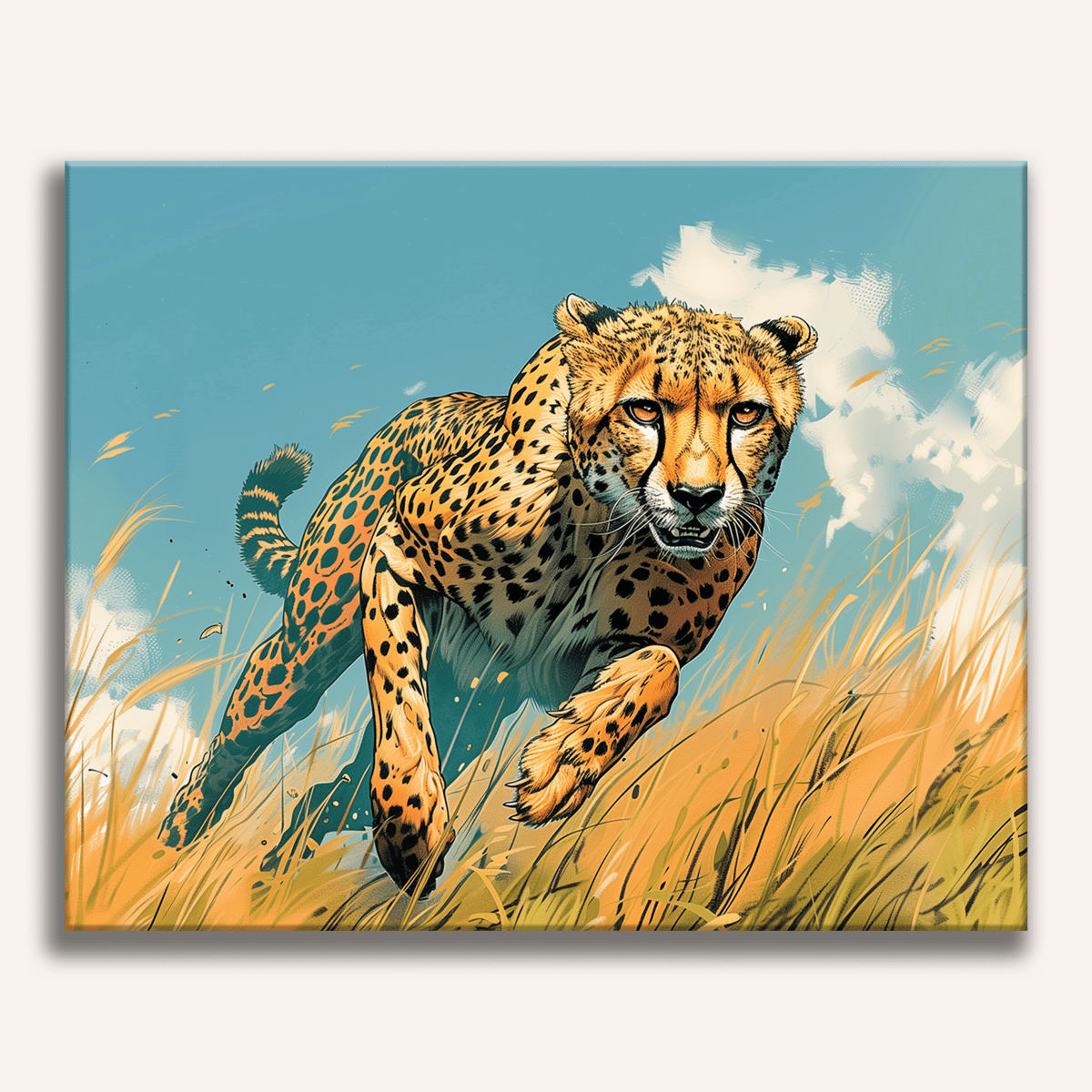 The Fastest Mammal - Number Artist Diamond Painting Kits