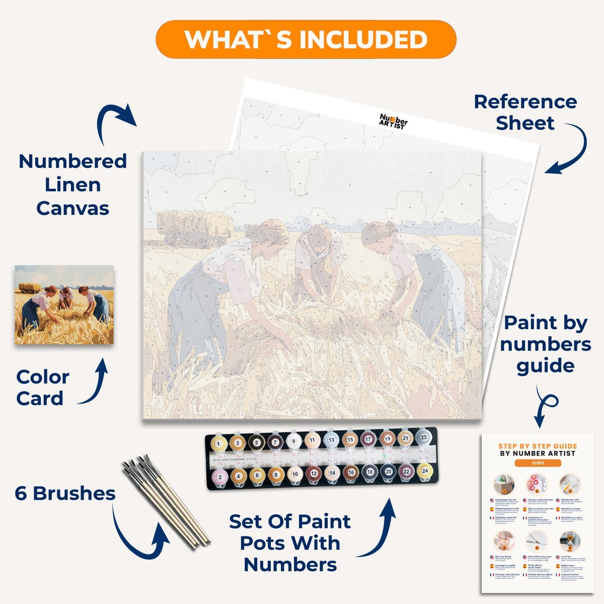 The Gleaners - Number Artist Diamond Painting Kits