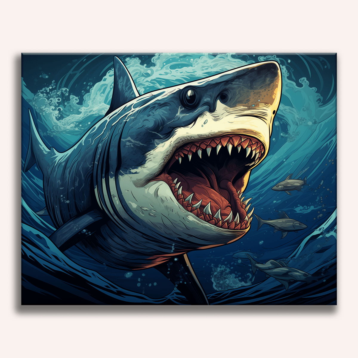 The Great White - Number Artist Diamond Painting Kits