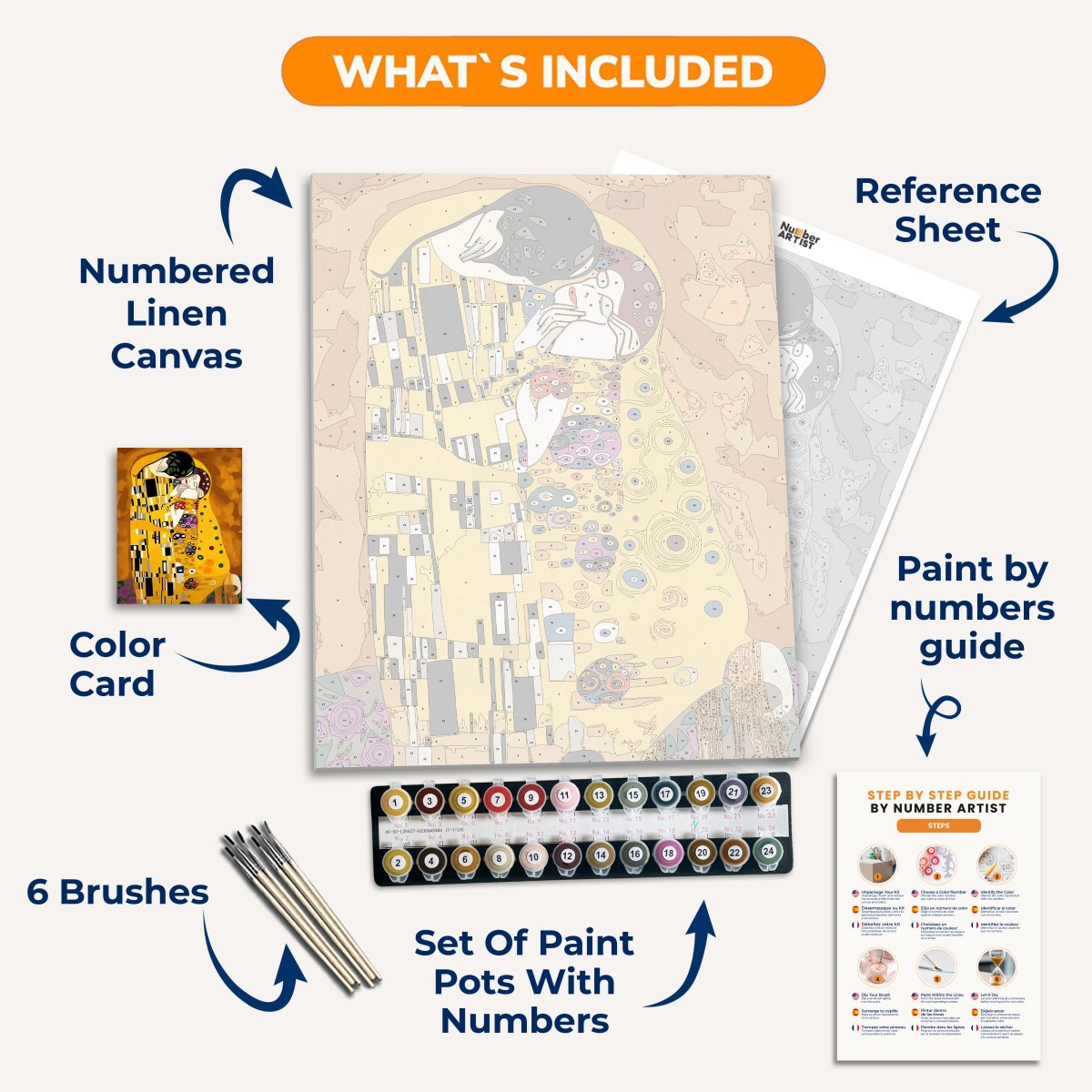 The Kiss - Number Artist Diamond Painting Kits