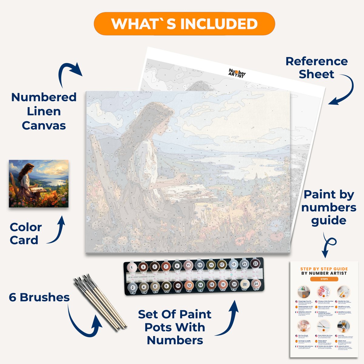 The Way of The Artist - Number Artist Paint By Numbers Kits