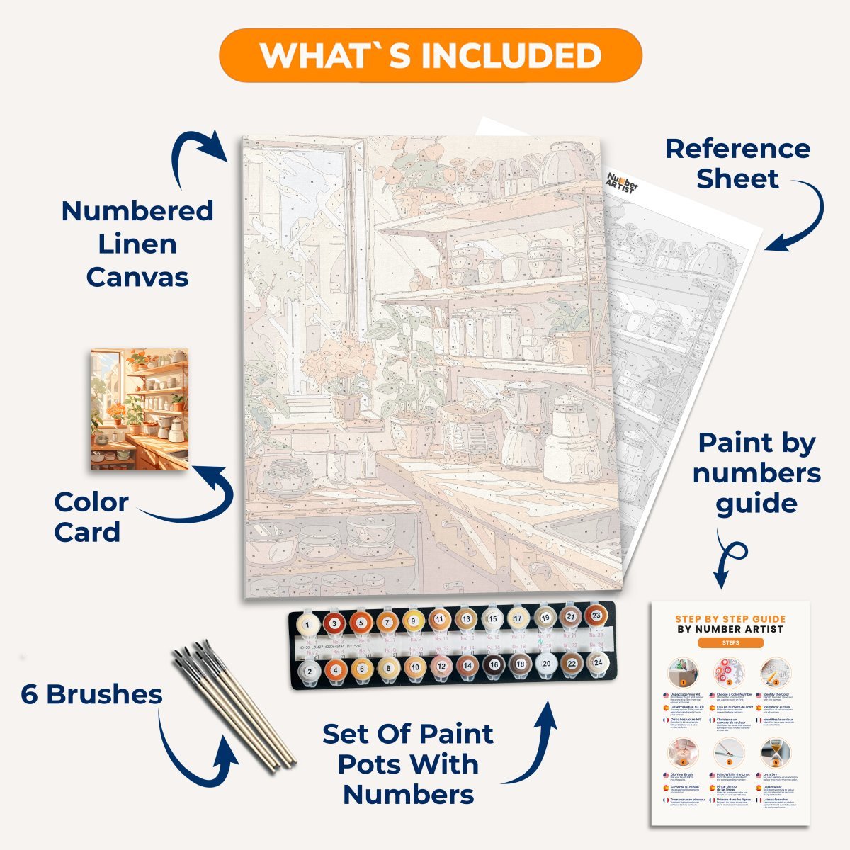 Tidy Kitchen - Number Artist Diamond Painting Kits