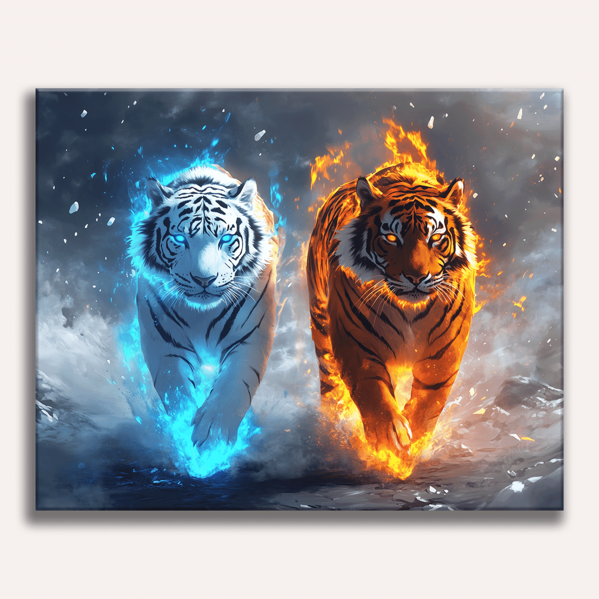 Tiger Duo - Number Artist Diamond Painting Kits