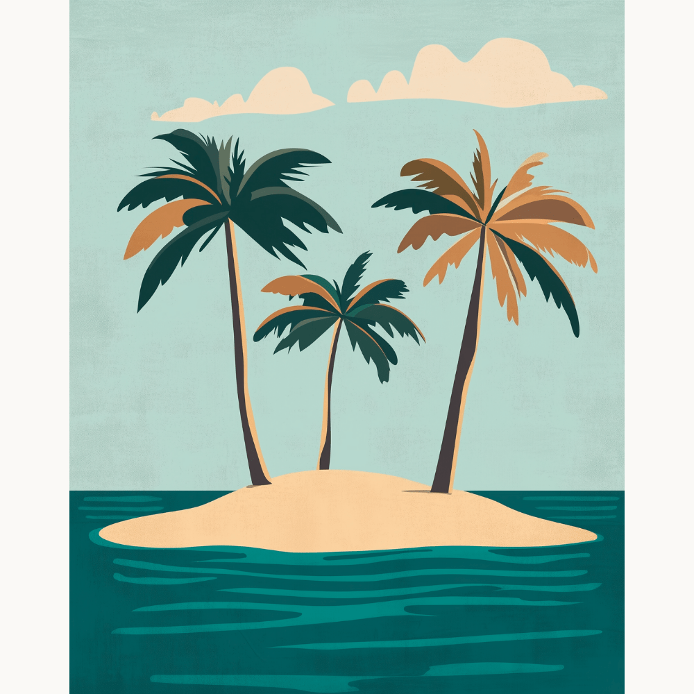 Tiny Island - Number Artist Diamond Painting Kits