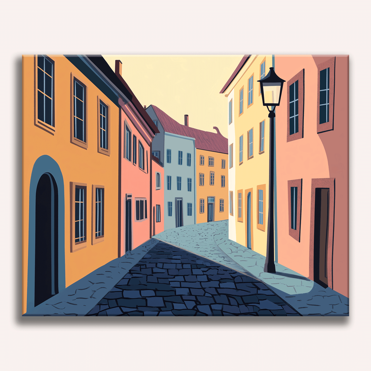 Town Alley - Number Artist Diamond Painting Kits