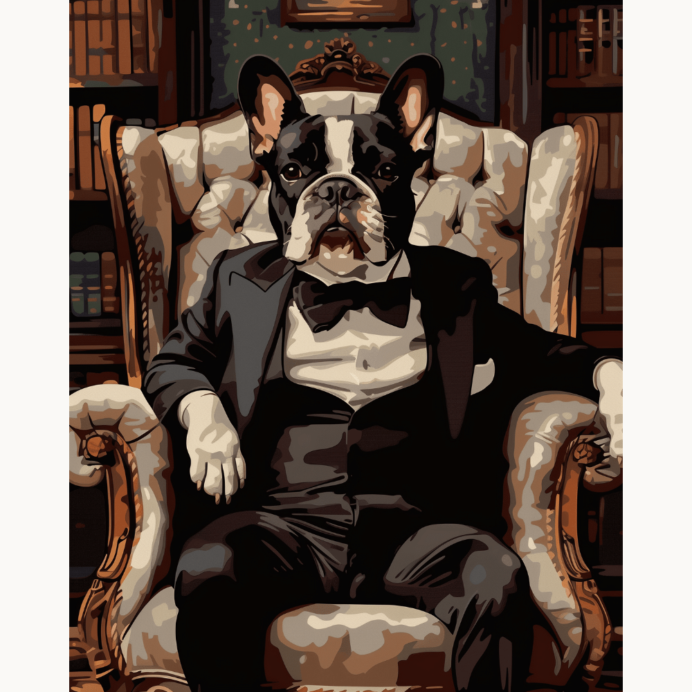 Tuxedo Husky - Number Artist Diamond Painting Kits