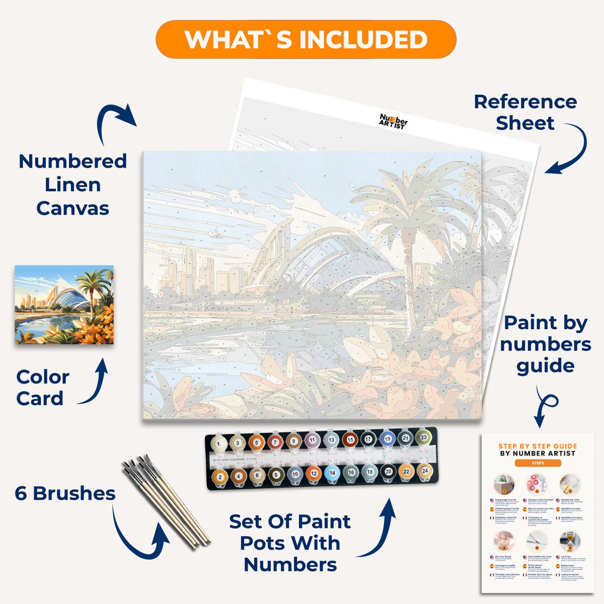 Valencia's Charm - Number Artist Paint By Numbers Kits