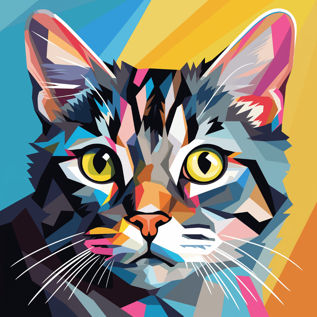 Vector Kitty - Number Artist Diamond Painting Kits