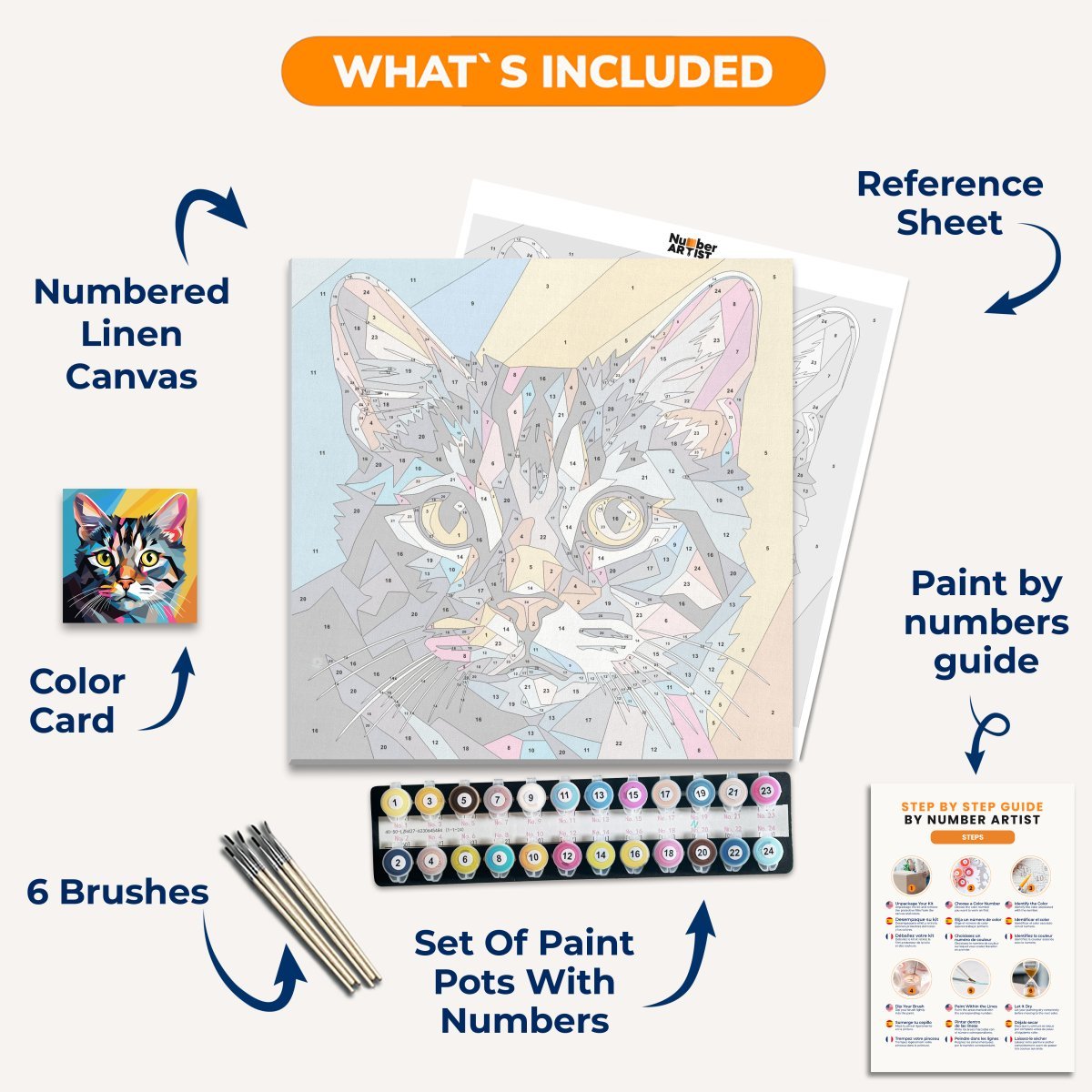 Vector Kitty - Number Artist Diamond Painting Kits