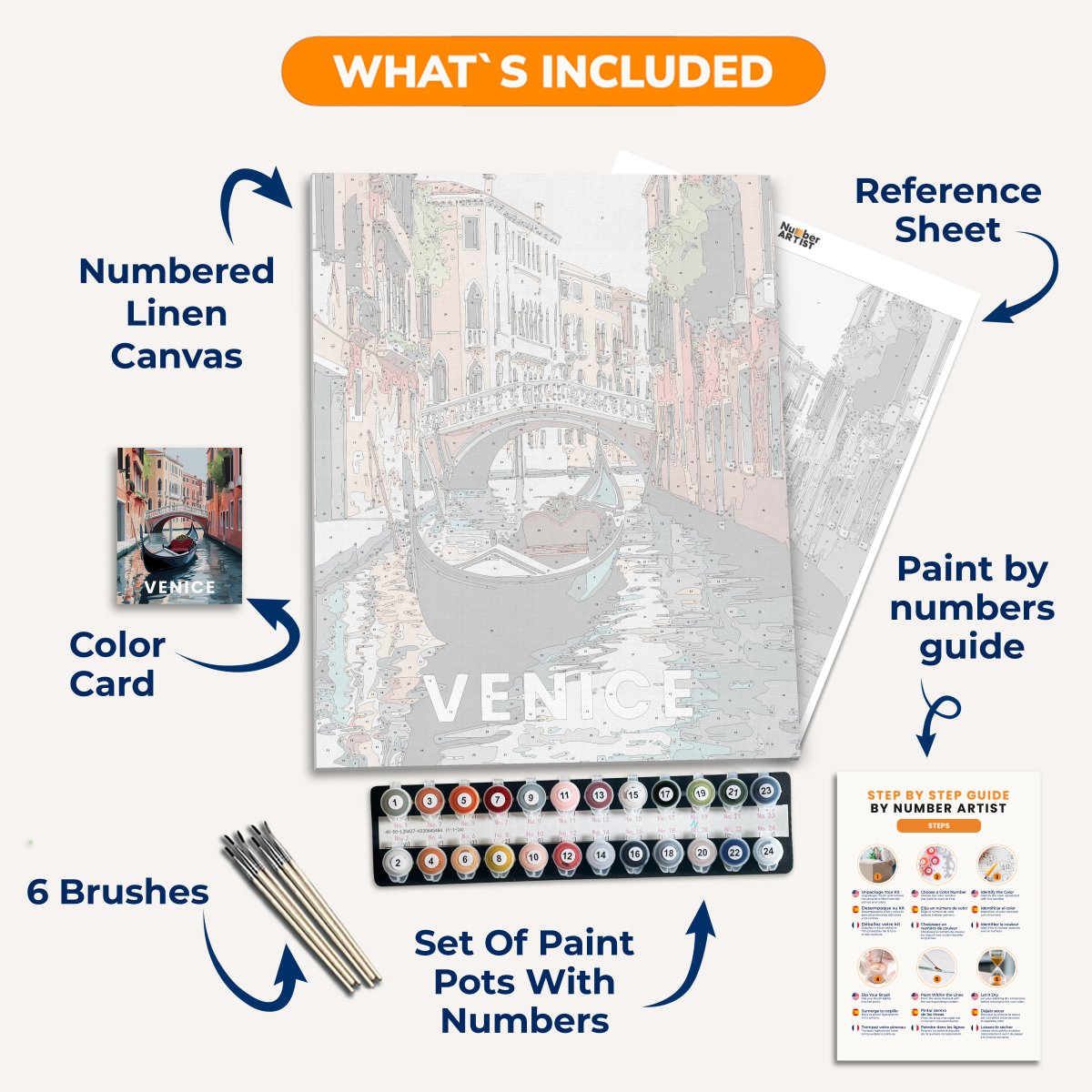 Venice - Number Artist Paint By Numbers Kits