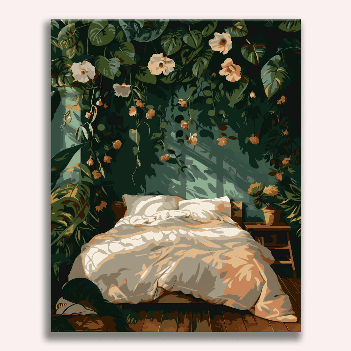 Verdant Bedroom - Number Artist Diamond Painting Kits