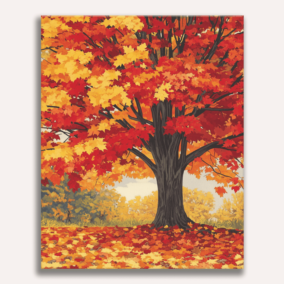 Vibrant Maple - Number Artist Diamond Painting Kits