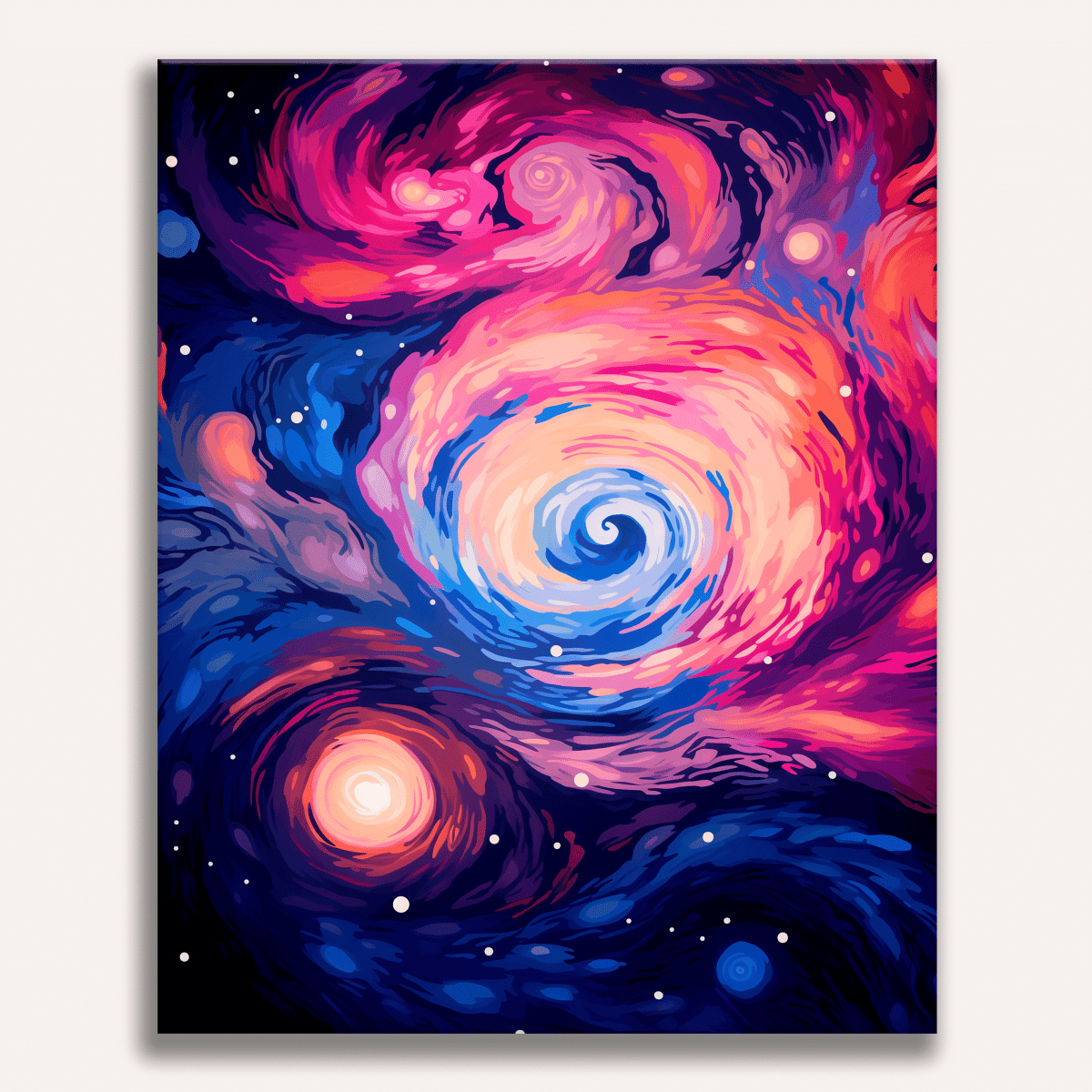 Vibrant Nebula - Number Artist Diamond Painting Kits