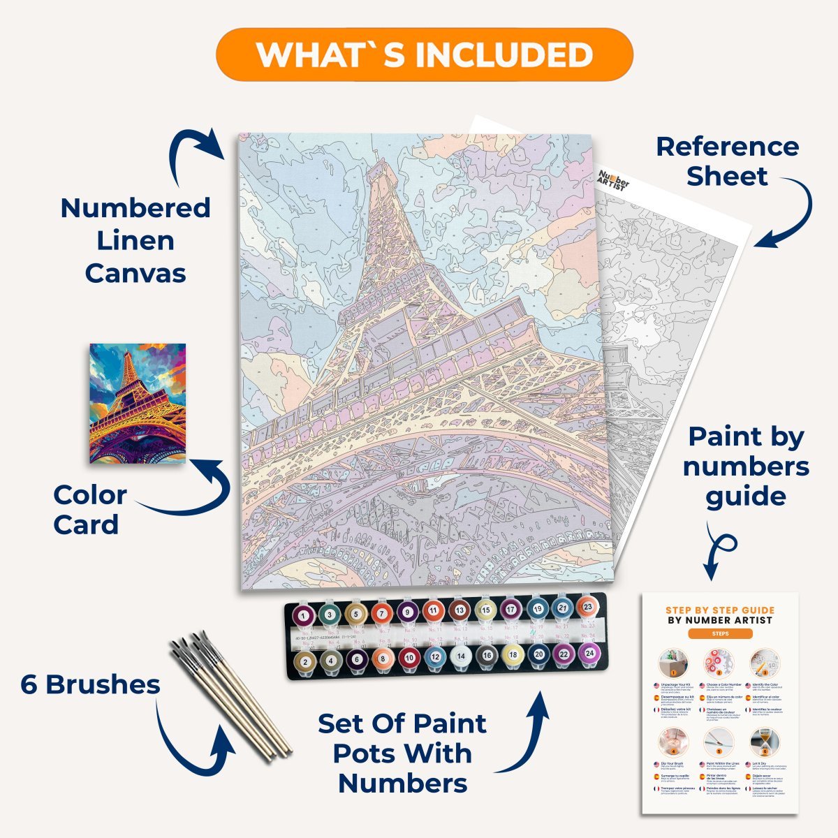 Vibrant Paris - Number Artist Diamond Painting Kits