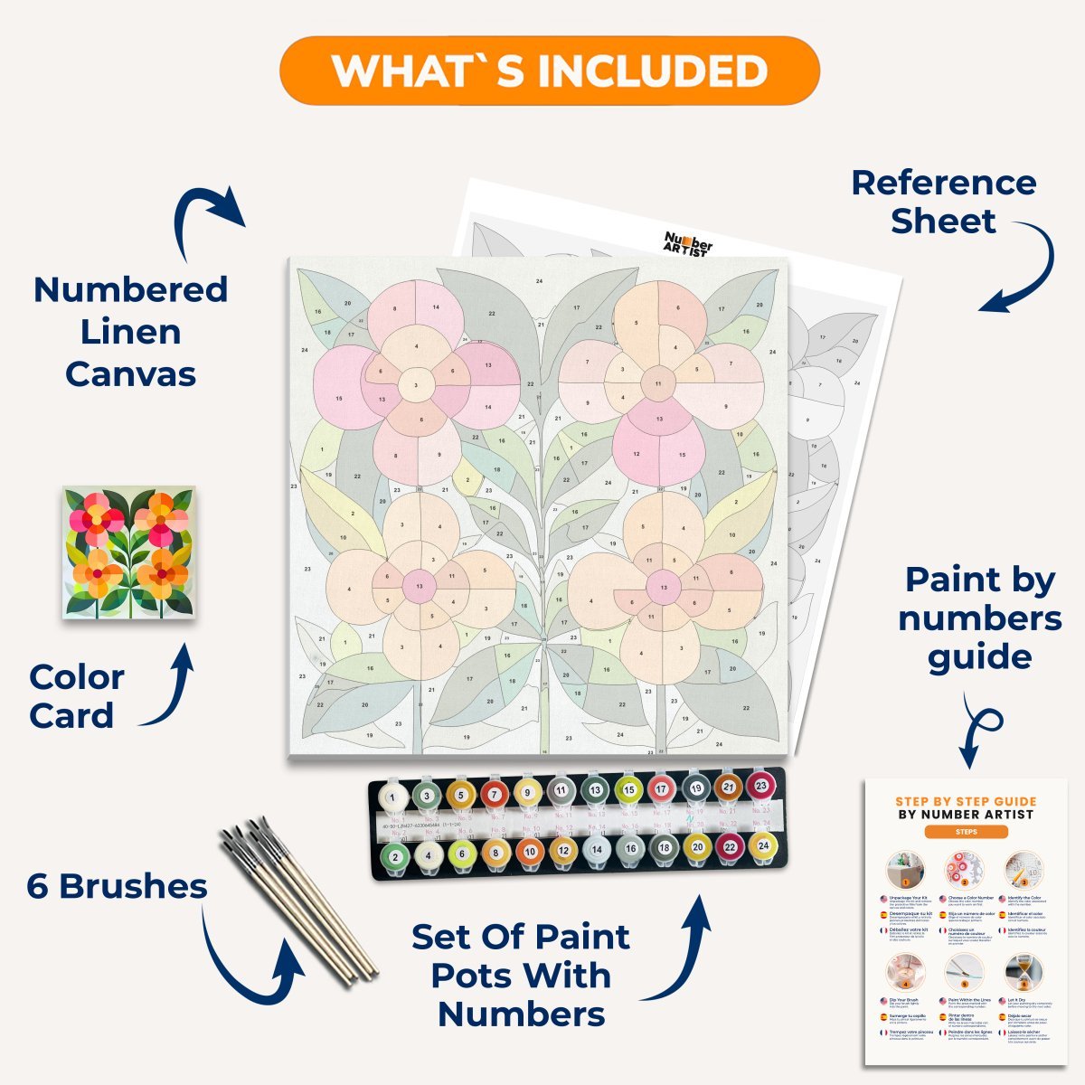 Vibrant Picks - Number Artist Diamond Painting Kits