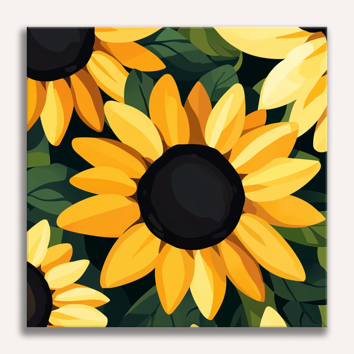 Vibrant Sunflower - Number Artist Diamond Painting Kits