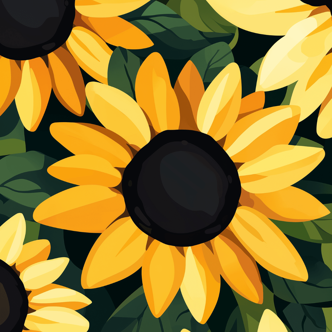 Vibrant Sunflower - Number Artist Diamond Painting Kits