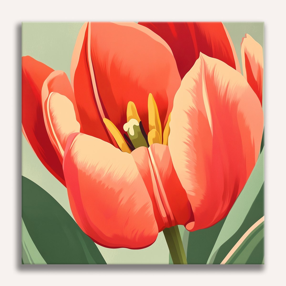 Vibrant Tulip - Number Artist Diamond Painting Kits