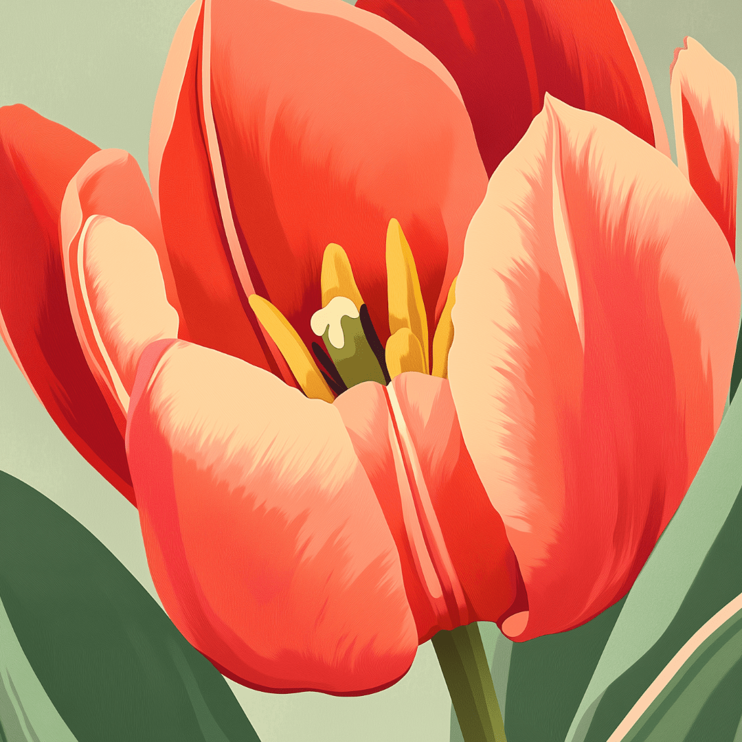 Vibrant Tulip - Number Artist Diamond Painting Kits