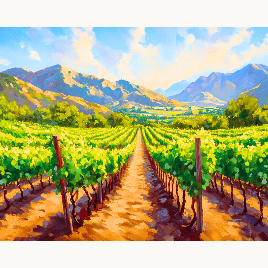 Vibrant Vineyard - Number Artist Diamond Painting Kits