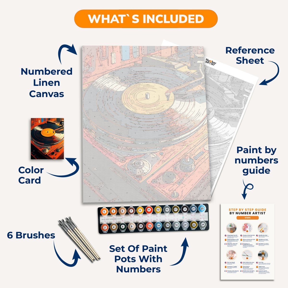 Vinyl Record - Number Artist Diamond Painting Kits