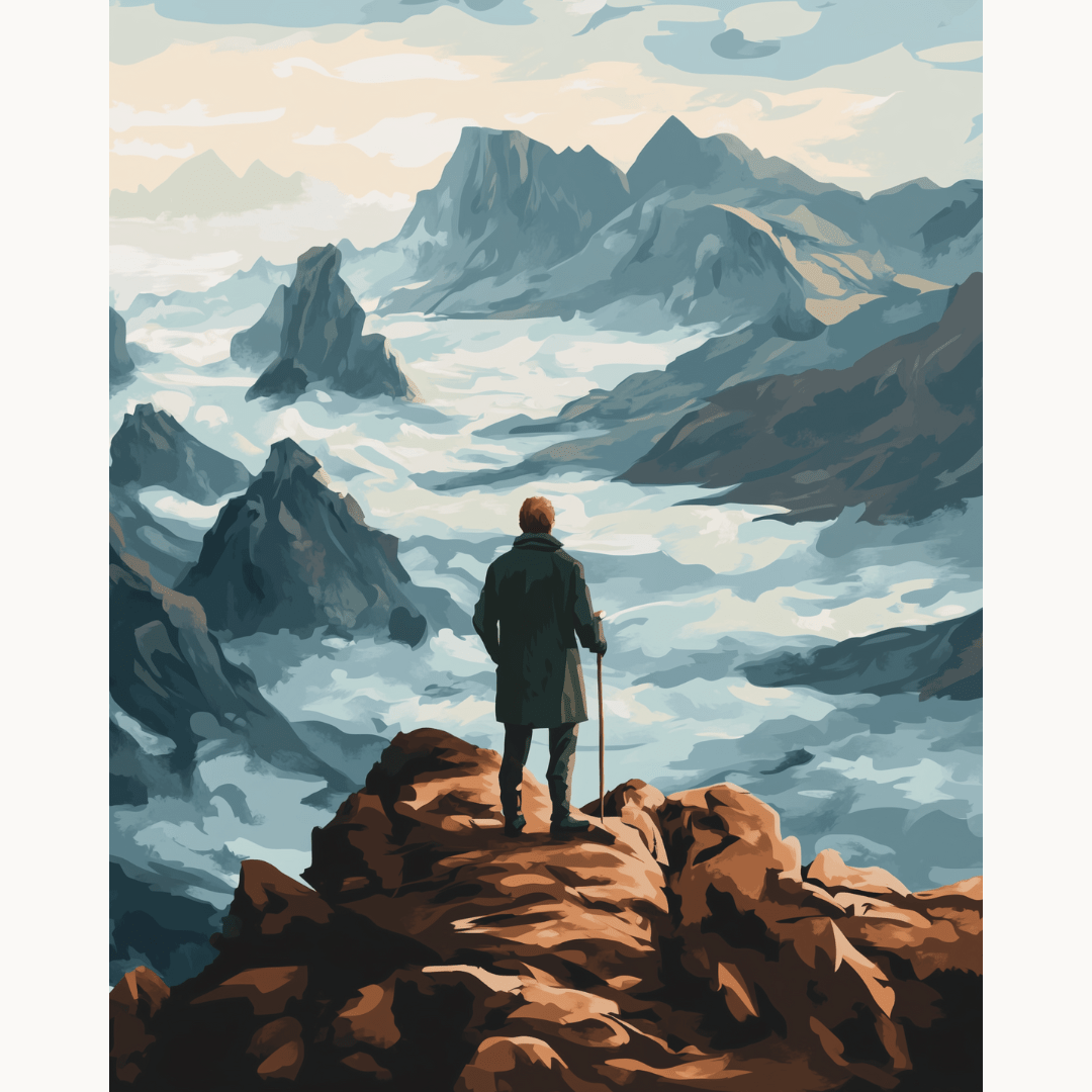 Wanderer Above the Sea - Number Artist Diamond Painting Kits