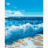 Warm Beach Waves Paint by Numbers Kit