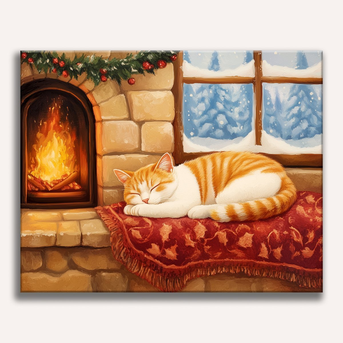 Warm Winter Slumber - Number Artist Diamond Painting Kits