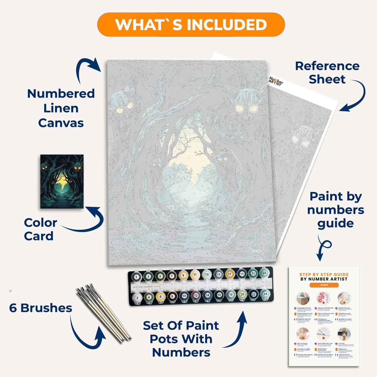 Watching Forest - Number Artist Diamond Painting Kits