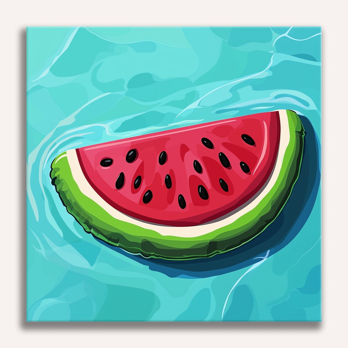 Watermelon Float - Number Artist Diamond Painting Kits