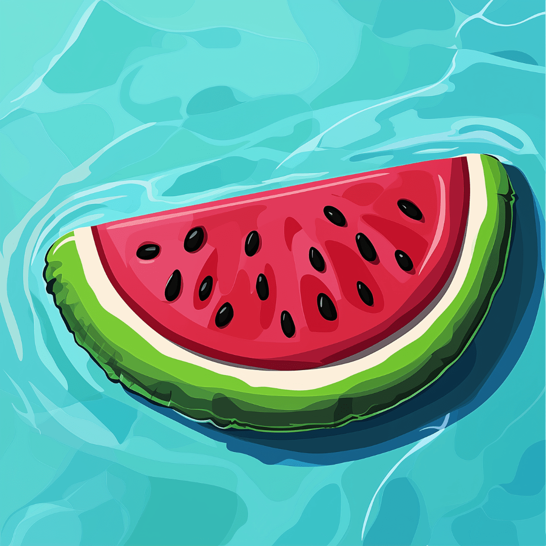 Watermelon Float - Number Artist Diamond Painting Kits