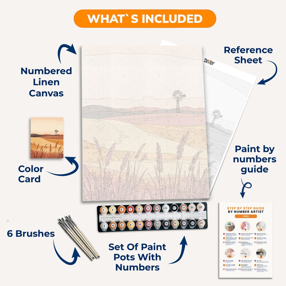 Wheat Field - Number Artist Diamond Painting Kits